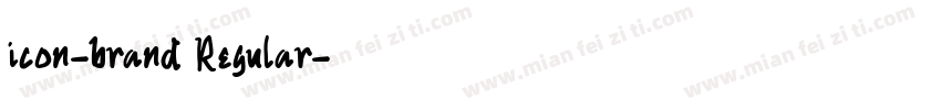 icon-brand Regular字体转换